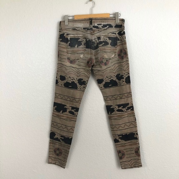 Current/Elliott Ankle Skinny Vintage Tribal Jeans - Picture 6 of 6